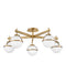 Myhouse Lighting Hinkley - 39674HB - LED Semi-Flush Mount - Hollis - Heritage Brass