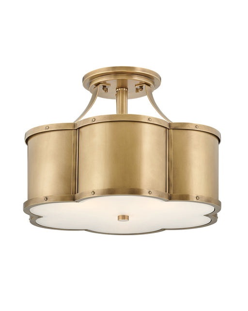 Myhouse Lighting Hinkley - 4444HB - LED Semi-Flush Mount - Chance - Heritage Brass