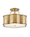 Myhouse Lighting Hinkley - 4444HB - LED Semi-Flush Mount - Chance - Heritage Brass