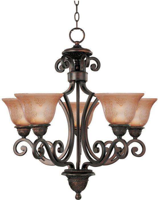 Myhouse Lighting Maxim - 11244SAOI - Five Light Chandelier - Symphony - Oil Rubbed Bronze