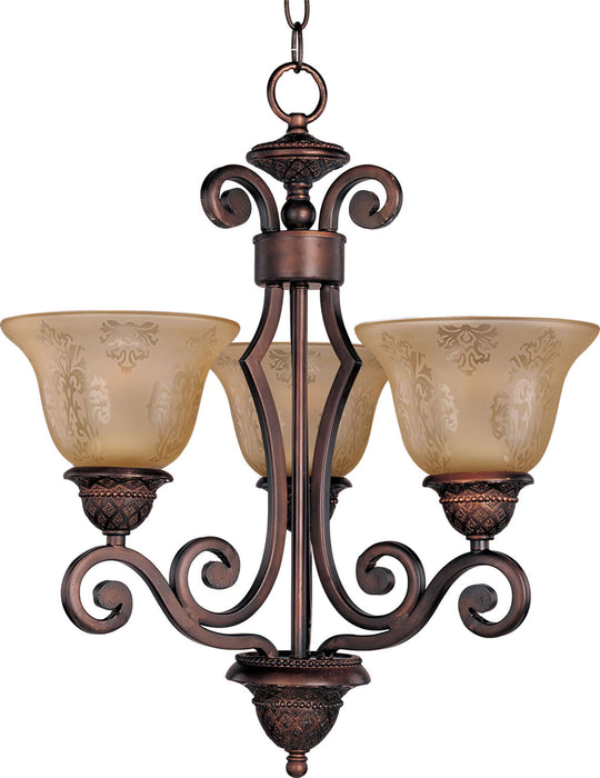 Myhouse Lighting Maxim - 11235SAOI - Three Light Chandelier - Symphony - Oil Rubbed Bronze