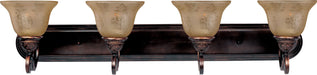 Myhouse Lighting Maxim - 11233SAOI - Four Light Bath Vanity - Symphony - Oil Rubbed Bronze