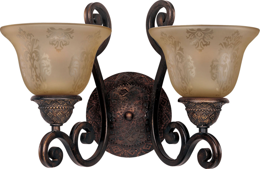 Myhouse Lighting Maxim - 11247SAOI - Two Light Wall Sconce - Symphony - Oil Rubbed Bronze
