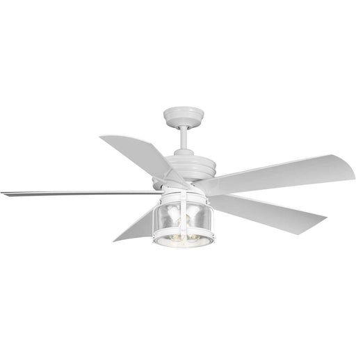 Myhouse Lighting Progress Lighting - P250011-028-WB - 56"Ceiling Fan - Midvale - Satin White