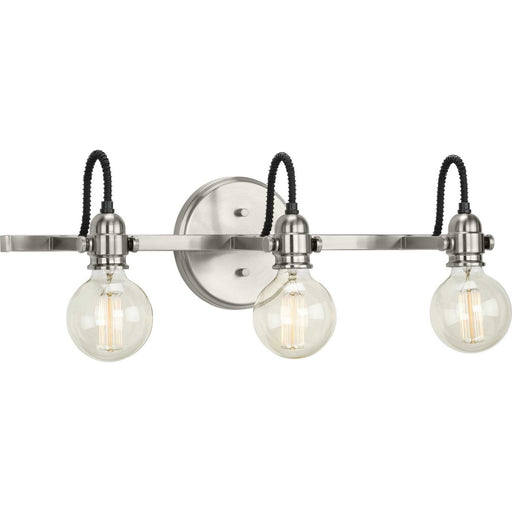 Myhouse Lighting Progress Lighting - P300191-009 - Three Light Bath Bracket - Axle - Brushed Nickel