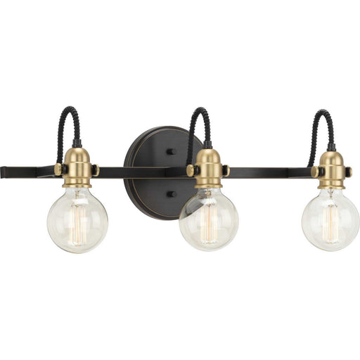 Myhouse Lighting Progress Lighting - P300191-020 - Three Light Bath Bracket - Axle - Antique Bronze