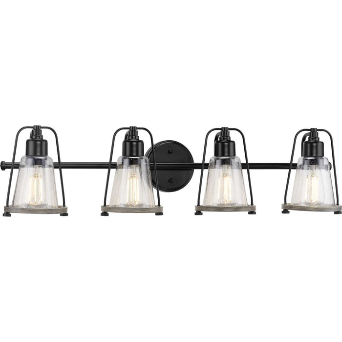 Myhouse Lighting Progress Lighting - P300298-031 - Four Light Bath Bracket - Conway - Matte Black