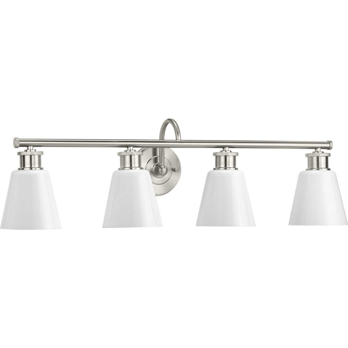 Myhouse Lighting Progress Lighting - P300317-009 - Four Light Bath Bracket - Ashford - Brushed Nickel