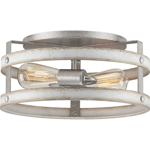 Myhouse Lighting Progress Lighting - P350169-141 - Two Light Flush Mount - Gulliver - Galvanized Finish