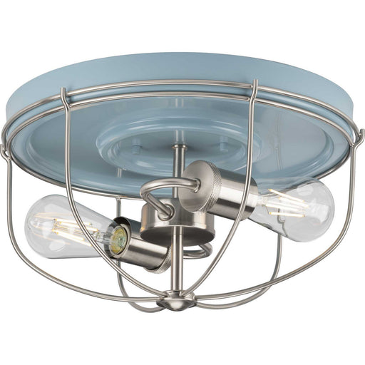 Myhouse Lighting Progress Lighting - P350195-164 - Two Light Flush Mount - Medal - Coastal Blue