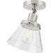 Myhouse Lighting Progress Lighting - P350198-009 - One Light Flush Mount - Hinton - Brushed Nickel