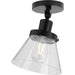 Myhouse Lighting Progress Lighting - P350198-031 - One Light Flush Mount - Hinton - Matte Black