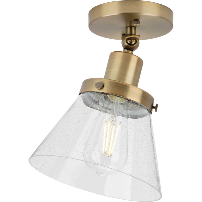 Myhouse Lighting Progress Lighting - P350198-163 - One Light Flush Mount - Hinton - Vintage Brass