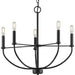 Myhouse Lighting Progress Lighting - P400202-031 - Five Light Chandelier - Leyden - Matte Black