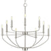 Myhouse Lighting Progress Lighting - P400228-009 - Nine Light Chandelier - Leyden - Brushed Nickel