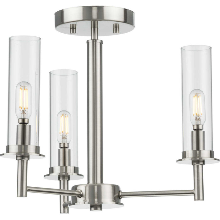 Myhouse Lighting Progress Lighting - P400250-009 - Three Light Chandeler - Kellwyn - Brushed Nickel