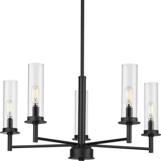 Myhouse Lighting Progress Lighting - P400251-031 - Five Light Chandelier - Kellwyn - Matte Black