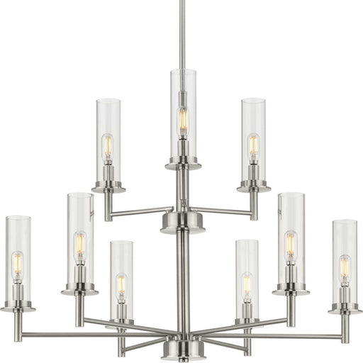 Myhouse Lighting Progress Lighting - P400252-009 - Nine Light Chandelier - Kellwyn - Brushed Nickel