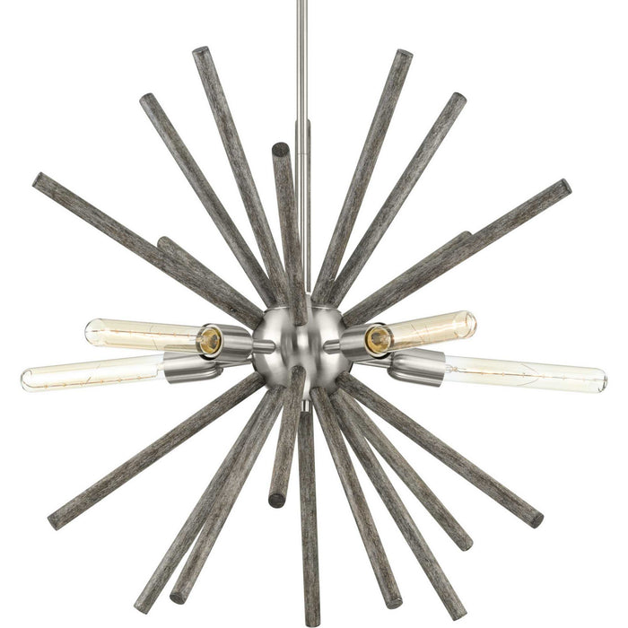 Myhouse Lighting Progress Lighting - P400270-009 - Five Light Chandelier - Thorpe - Brushed Nickel