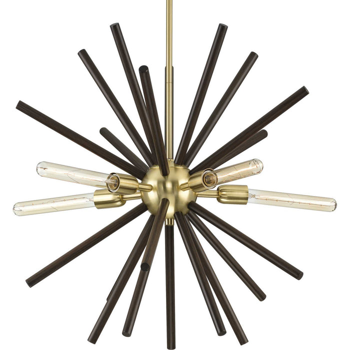 Myhouse Lighting Progress Lighting - P400270-012 - Five Light Chandelier - Thorpe - Satin Brass