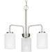 Myhouse Lighting Progress Lighting - P400274-009 - Three Light Chandelier - Merry - Brushed Nickel