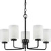 Myhouse Lighting Progress Lighting - P400275-031 - Five Light Chandelier - Merry - Matte Black