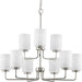 Myhouse Lighting Progress Lighting - P400276-009 - Nine Light Chandelier - Merry - Brushed Nickel