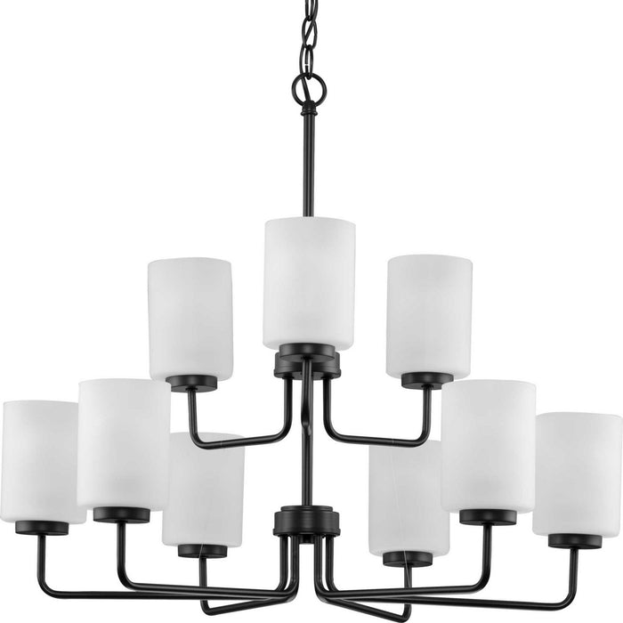 Myhouse Lighting Progress Lighting - P400276-031 - Nine Light Chandelier - Merry - Matte Black