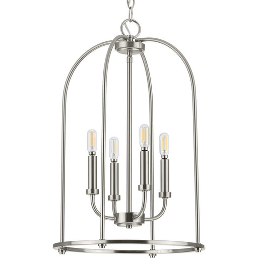 Myhouse Lighting Progress Lighting - P500302-009 - Four Light Foyer Pendant - Leyden - Brushed Nickel