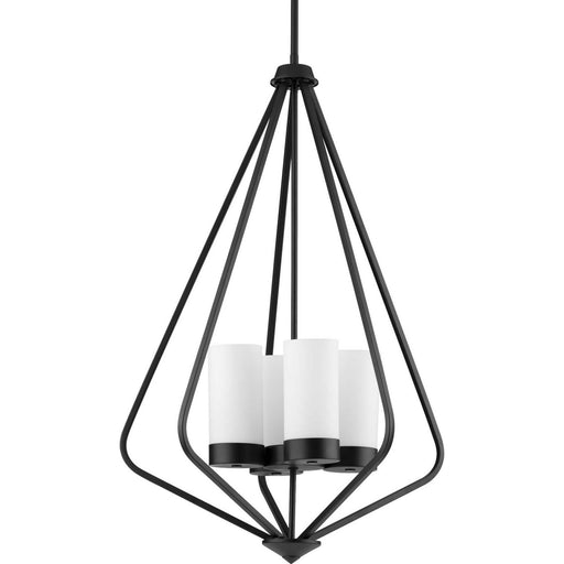 Myhouse Lighting Progress Lighting - P500305-031 - Four Light Pendant - Elevate - Matte Black