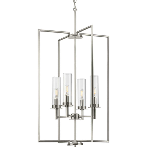 Myhouse Lighting Progress Lighting - P500315-009 - Four Light Foyer Pendant - Kellwyn - Brushed Nickel