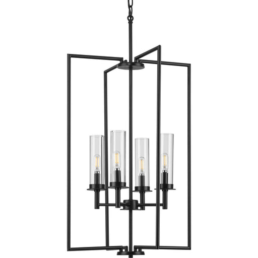 Myhouse Lighting Progress Lighting - P500315-031 - Four Light Foyer Pendant - Kellwyn - Matte Black