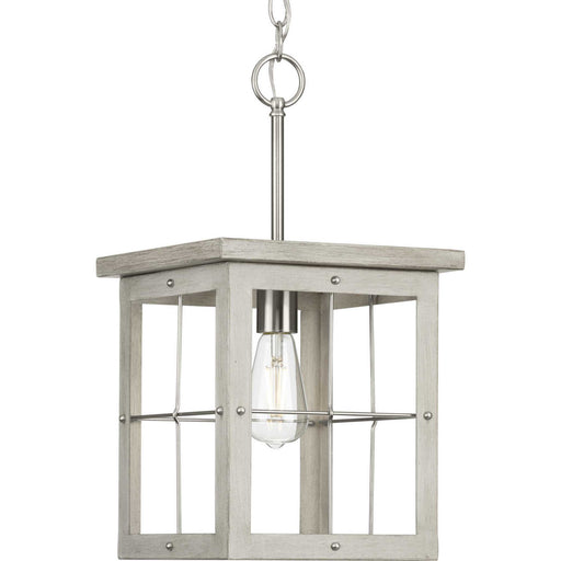 Myhouse Lighting Progress Lighting - P500317-009 - One Light Pendant - Hedgerow - Brushed Nickel