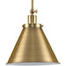 Myhouse Lighting Progress Lighting - P500325-163 - One Light Pendant - Hinton - Vintage Brass