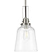 Myhouse Lighting Progress Lighting - P500329-009 - One Light Pendant - Rushton - Brushed Nickel