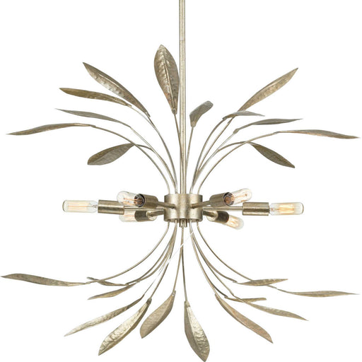 Myhouse Lighting Progress Lighting - P500415-176 - Six Light Pendant - Mariposa - Gilded Silver