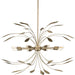 Myhouse Lighting Progress Lighting - P500416-168 - Eight Light Pendant - Mariposa - Antique Gold