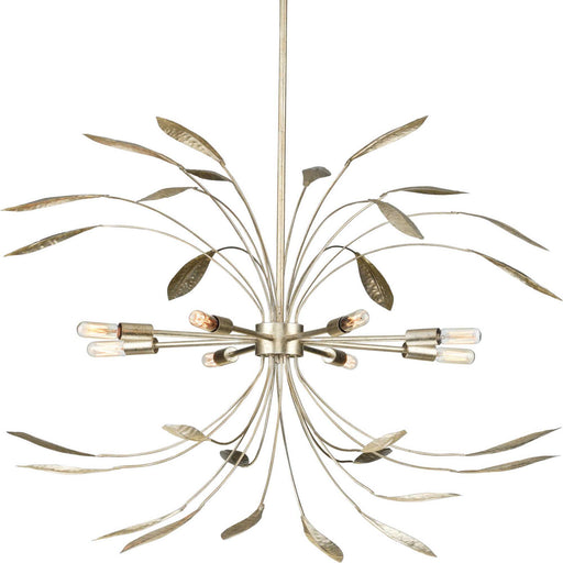 Myhouse Lighting Progress Lighting - P500416-176 - Eight Light Pendant - Mariposa - Gilded Silver