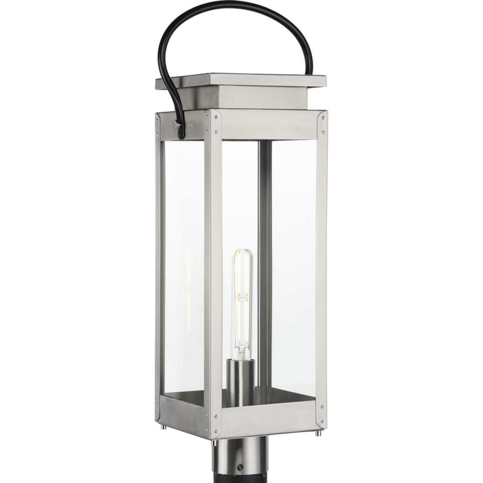 Myhouse Lighting Progress Lighting - P540046-135 - One Light Post Lantern - Union Square - Stainless Steel