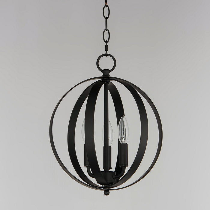 Myhouse Lighting Maxim - 10030BK - Three Light Chandelier - Provident - Black