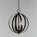 Myhouse Lighting Maxim - 10030BK - Three Light Chandelier - Provident - Black