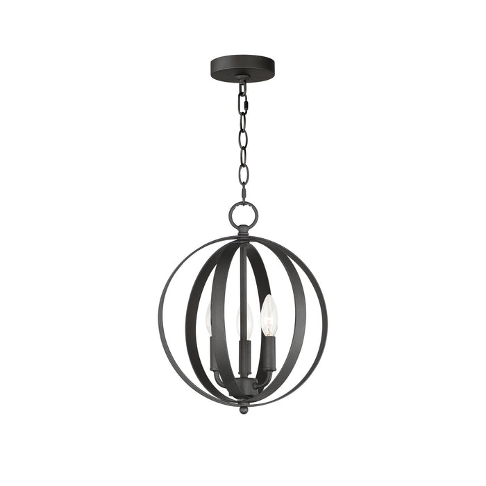 Myhouse Lighting Maxim - 10030BK - Three Light Chandelier - Provident - Black