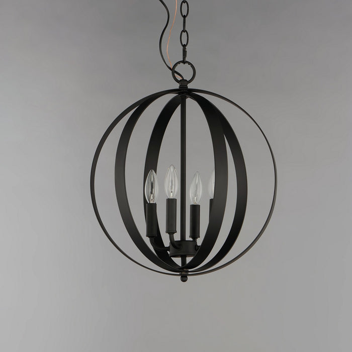 Myhouse Lighting Maxim - 10031BK - Four Light Chandelier - Provident - Black