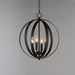 Myhouse Lighting Maxim - 10031BK - Four Light Chandelier - Provident - Black