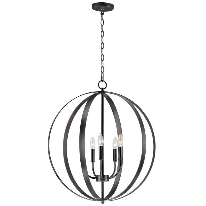 Myhouse Lighting Maxim - 10032BK - Five Light Chandelier - Provident - Black