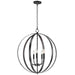 Myhouse Lighting Maxim - 10032BK - Five Light Chandelier - Provident - Black