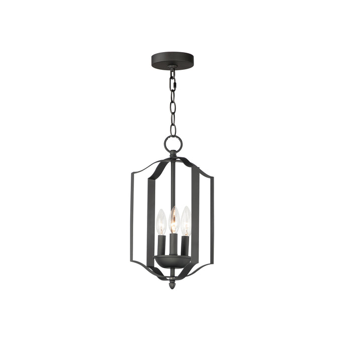 Myhouse Lighting Maxim - 10035BK - Three Light Chandelier - Provident - Black