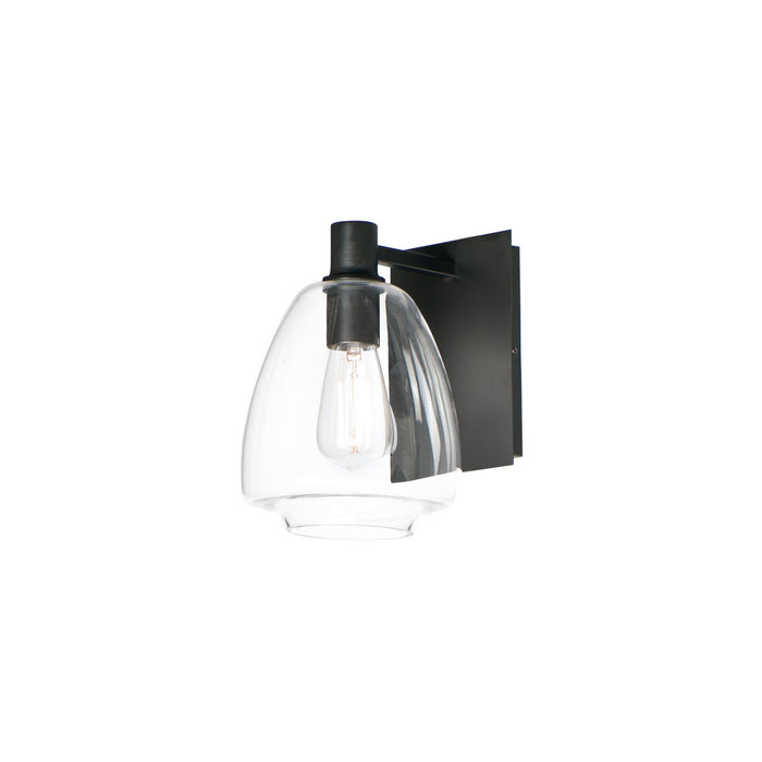 Myhouse Lighting Maxim - 11111CLBK - One Light Wall Sconce - Babylon - Black