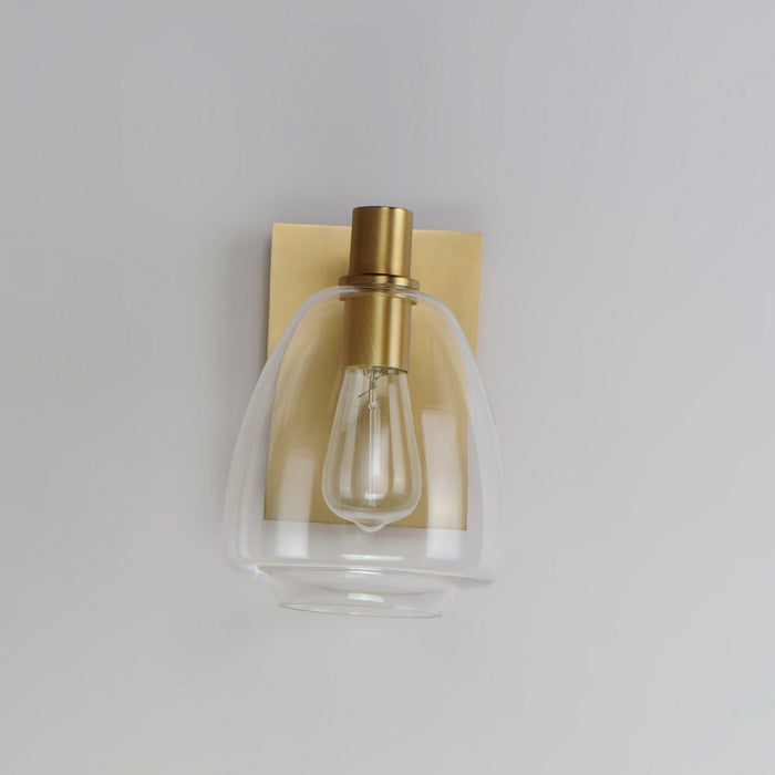 Myhouse Lighting Maxim - 11111CLSBR - One Light Wall Sconce - Babylon - Satin Brass