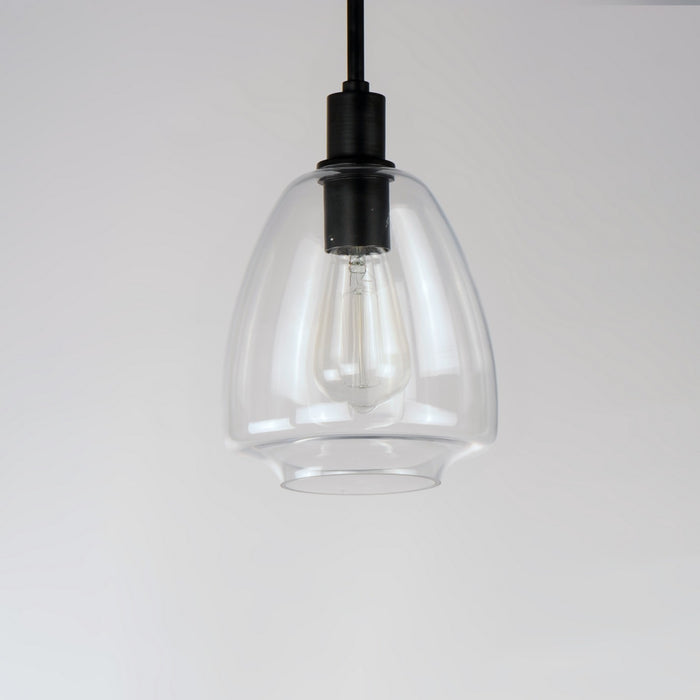 Myhouse Lighting Maxim - 11112CLBK - One Light Pendant - Babylon - Black